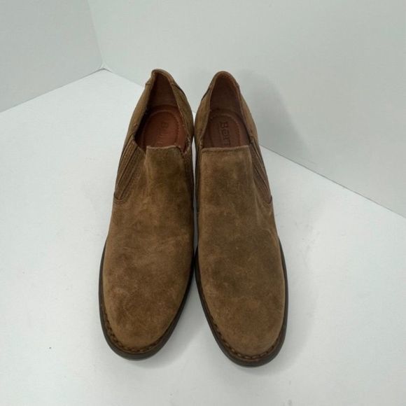 Born Brown Suede Leather Booties - Picture 6 of 8